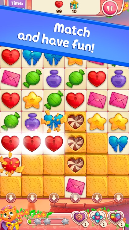 Sweet Hearts Match 3 screenshot-0