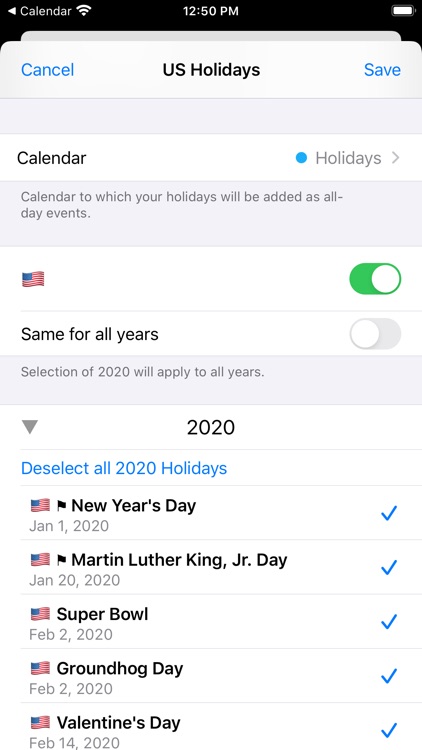Holidays 2020