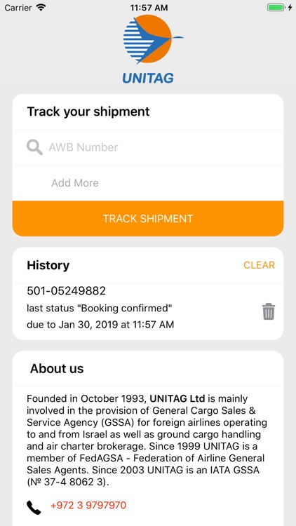 Unitag Cargo Track and Trace