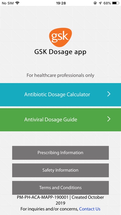 GSK Dosage Calculator PH