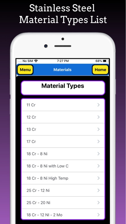 ASME Materials and Electrodes screenshot-3