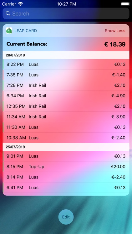 Leap Card Viewer