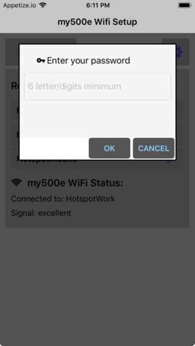 my500e Wifi-Setup screenshot 2