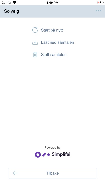 Nelfo chatbot – Solveig