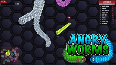 Angry Worms.io screenshot 2