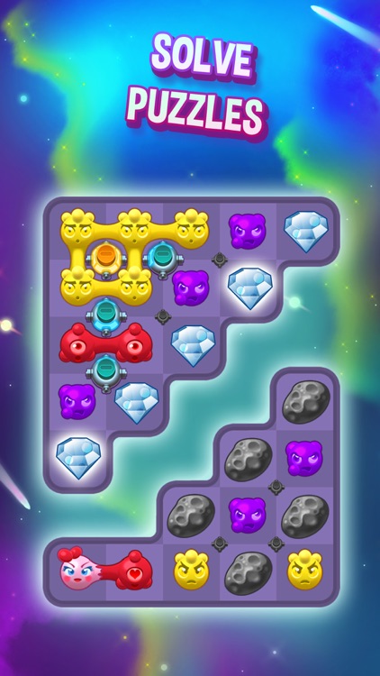 Aliens in Chains Space Puzzle