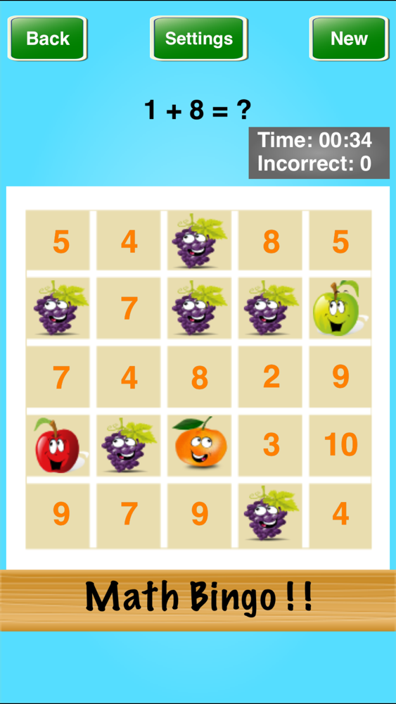 Math Bingo ! ! App For Iphone - Free Download Math Bingo ! ! For Ipad & Iphone At Apppure