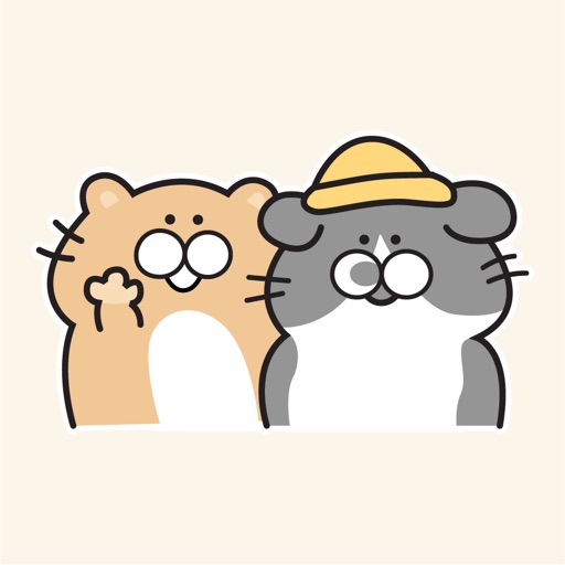 Chubby Couple Cat Animated iOS App