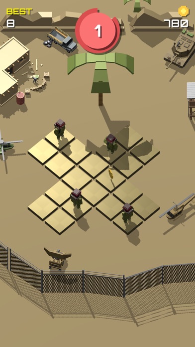 Pixel 3D - Soldier Games screenshot 2