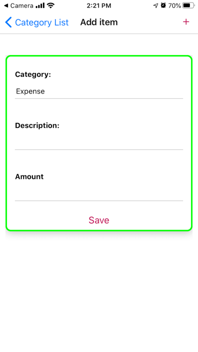 Expense Tracker simple use screenshot 3