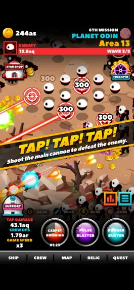 Game screenshot Space War : Idle Clicker apk