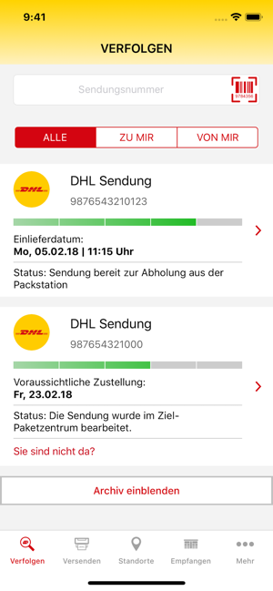 Dhl Paket Sendungsnummer