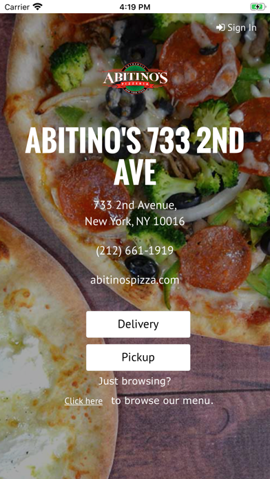Abitino's Pizza screenshot 2