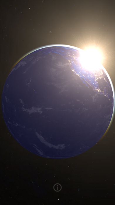 3D Earth & moon, sun and stars screenshot 3
