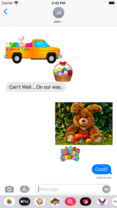 Happy Easter Emoji Stickers screenshot 3