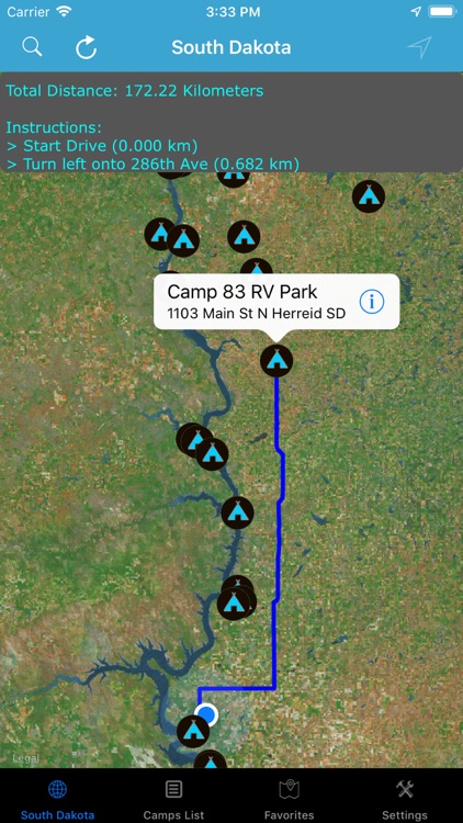 North & South Dakota Camps RVs