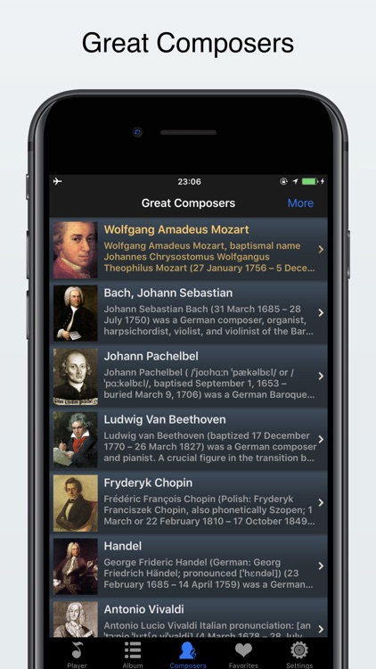 classical music offline player