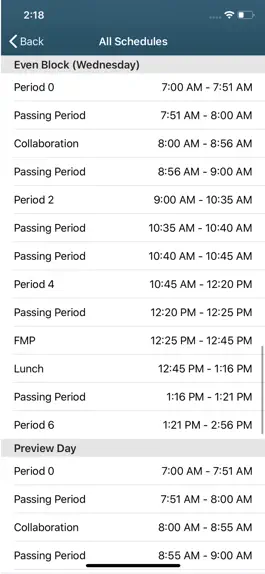 Game screenshot The DHS Bell Schedule App hack