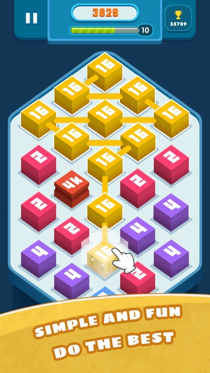 Jelly 2048 - Classic Merge 3D screenshot-3