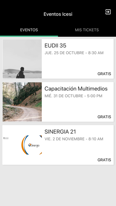 Eventos Icesi screenshot 2