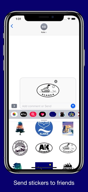 Alaska emojis - USA stickers(圖4)-速報App