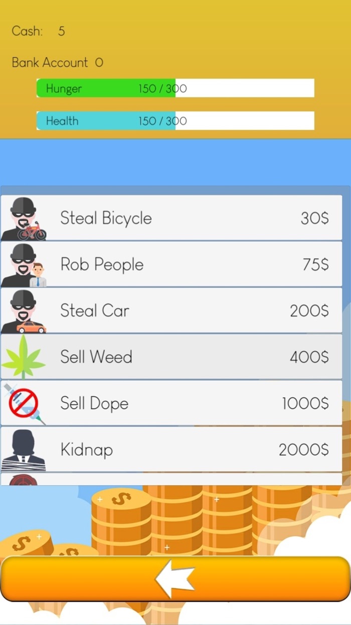 Life Simulator Begger to Rich