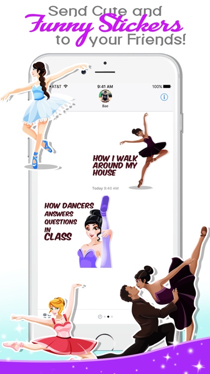 Ballet Dancing Emoji Stickers screenshot-3