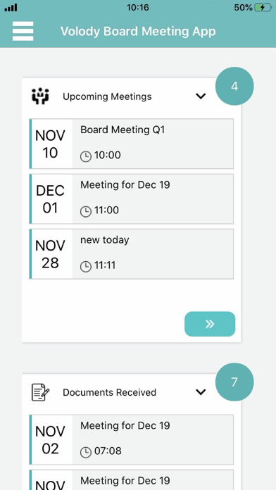 Volody Board Meeting App screenshot 2