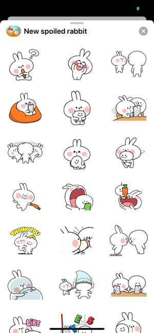 Top Spoiled rabbit Stickers(圖2)-速報App