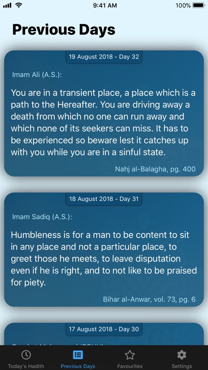 My Daily Hadith screenshot-3