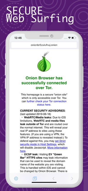 Secure Tor Browser をapp Storeで