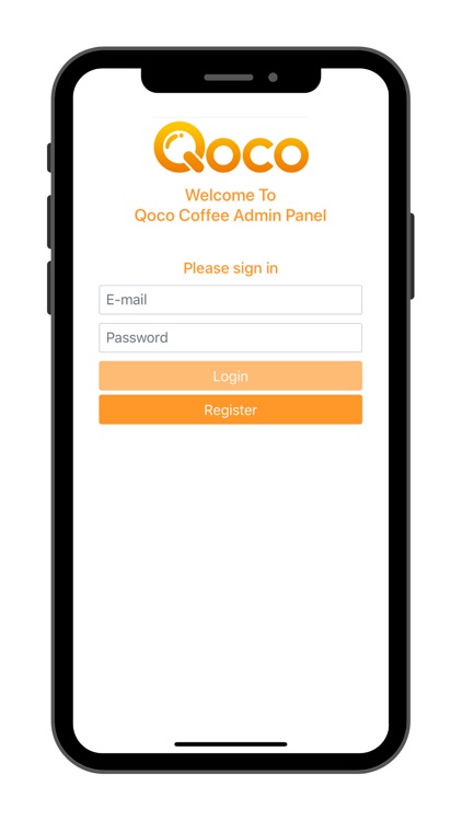 QOCO Cafe Admin & Sign Up