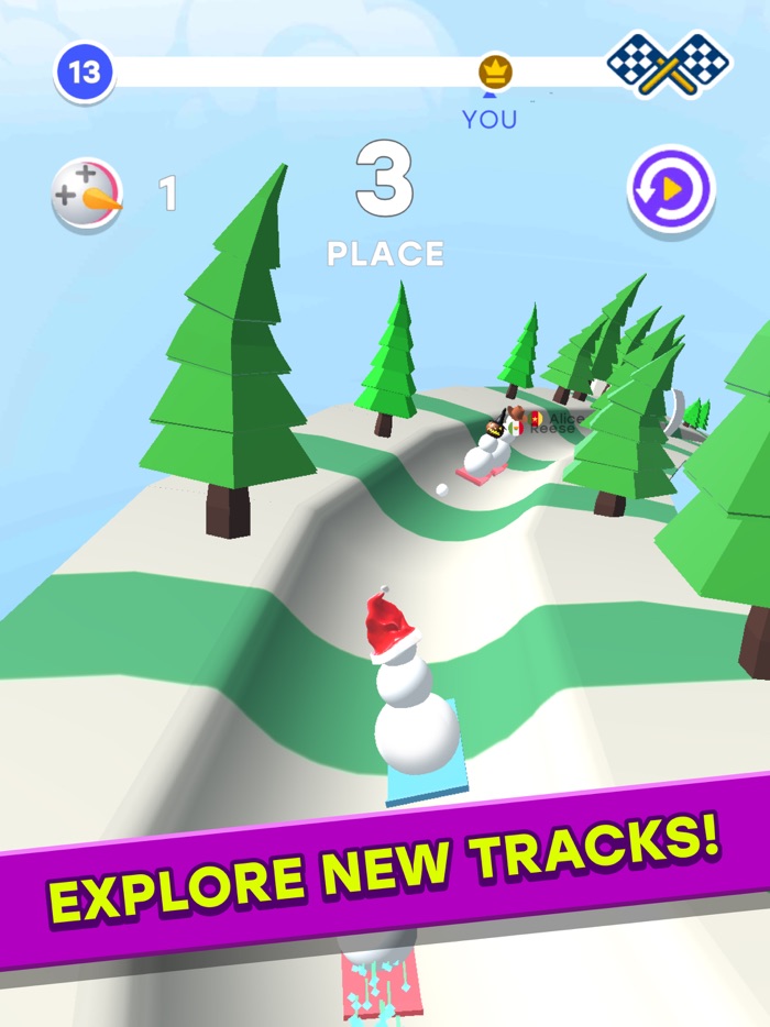 Snowman Race 3D PRO