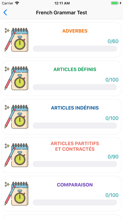 French Grammar Test screenshot 2