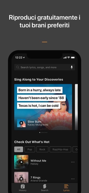 ‎SoundHound - Ricerca musicale Screenshot