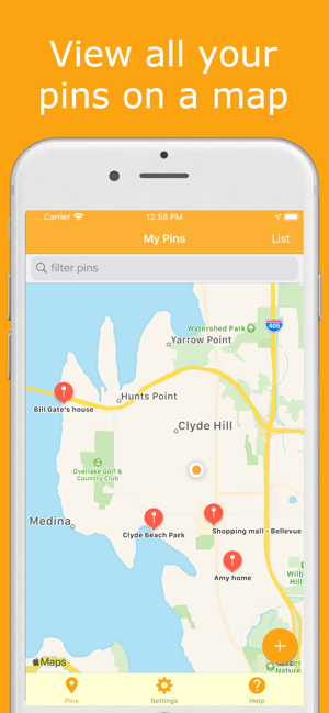 Pinz : Location Organizer