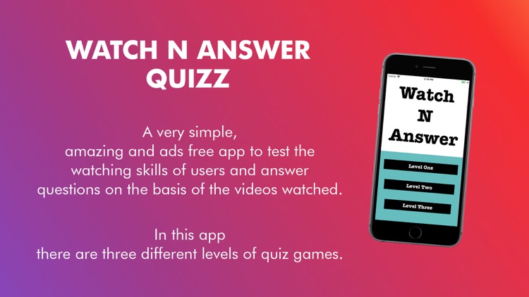 WatchNAnswer Quizzes