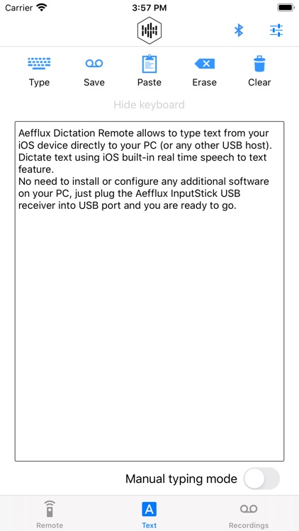 Aefflux Dictation Remote