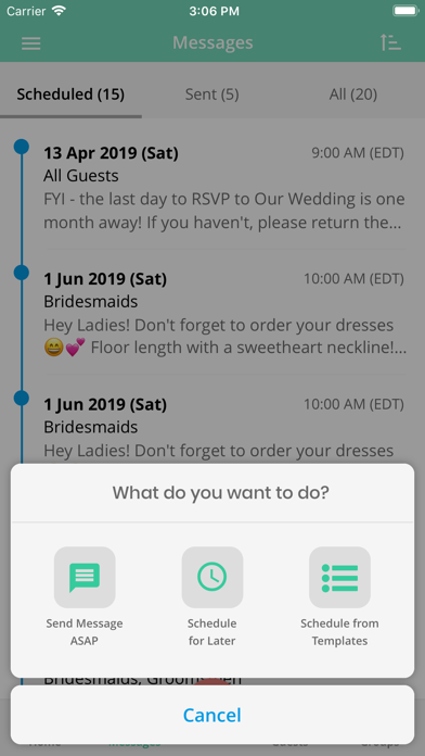 WedTexts - Wedding Texting screenshot 3