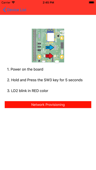 Microchip WiFi Smart Device screenshot 2