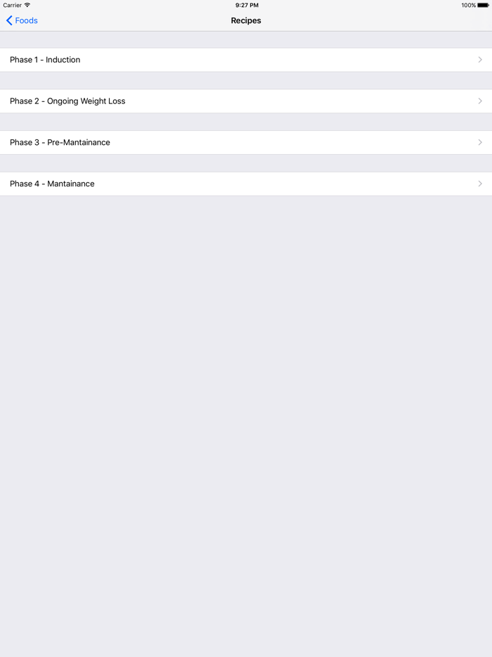 Atkins Diet Macros Tracker