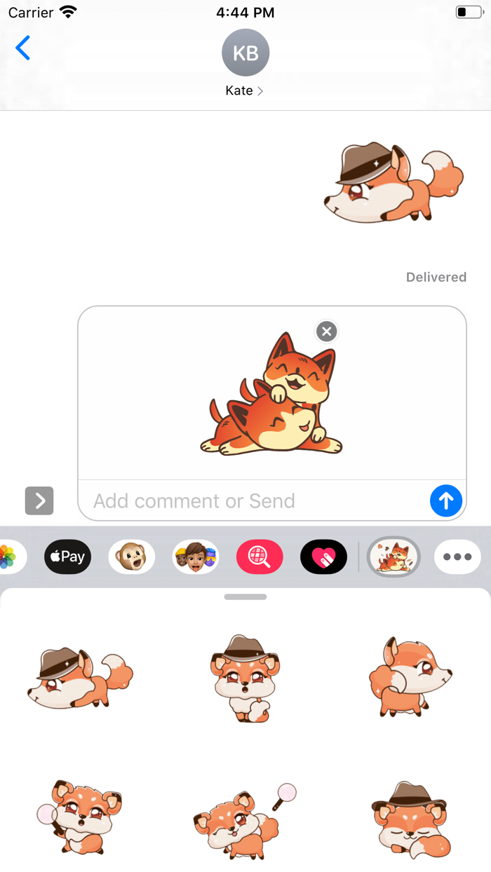 Fox Play Stickers