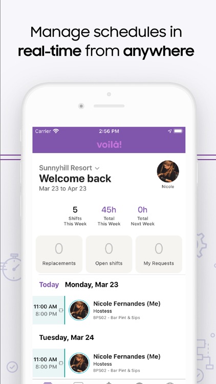 Voilà! - Employee Scheduling