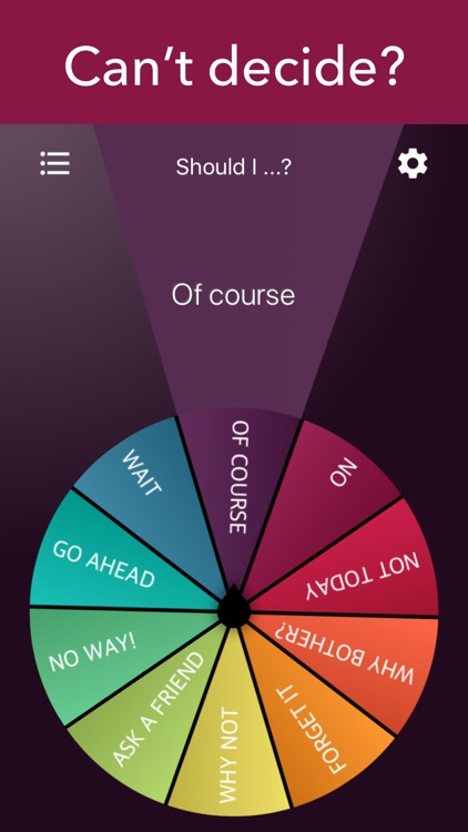 Daily Decision Wheel