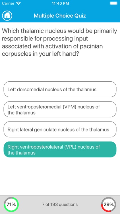 Neurology Quiz