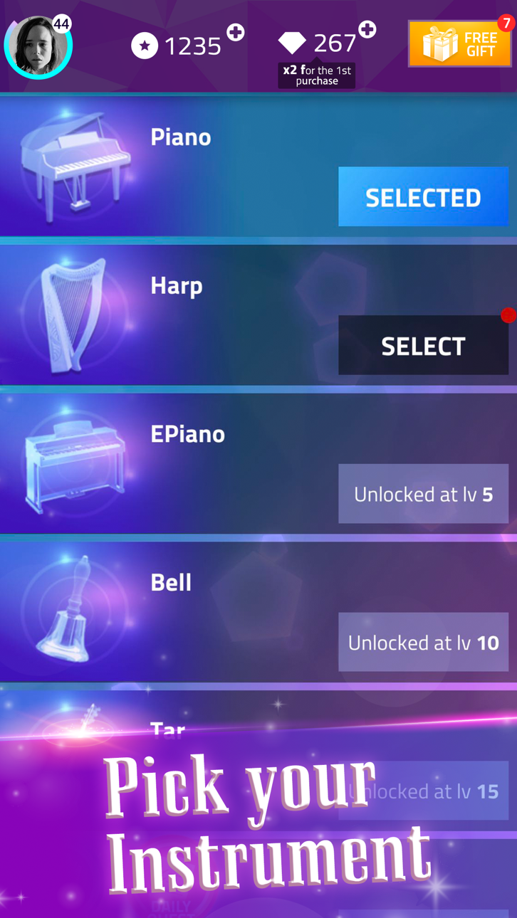 Magic Tiles Piano and Vocal Hack screenshot 2 - iOS game interface