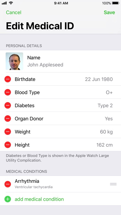 Medical ID Record screenshot1