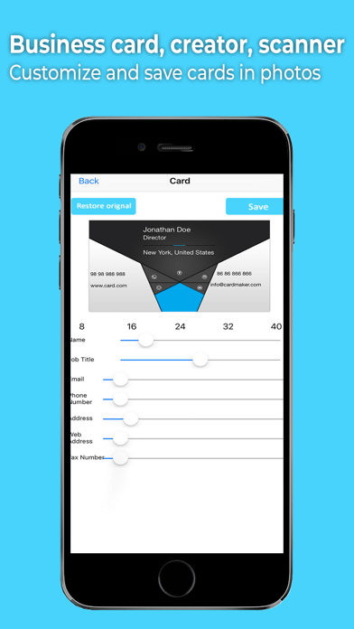 Business Card Creator, Scanner screenshot 3