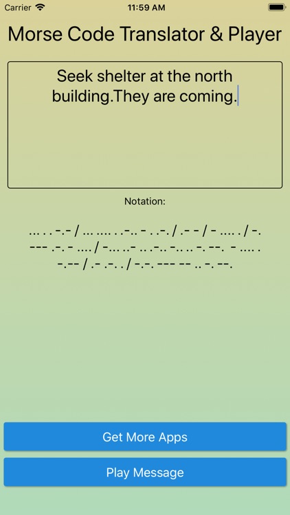 Morse Code Translator Player