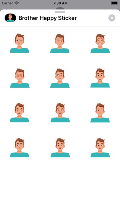Brother Happy Sticker